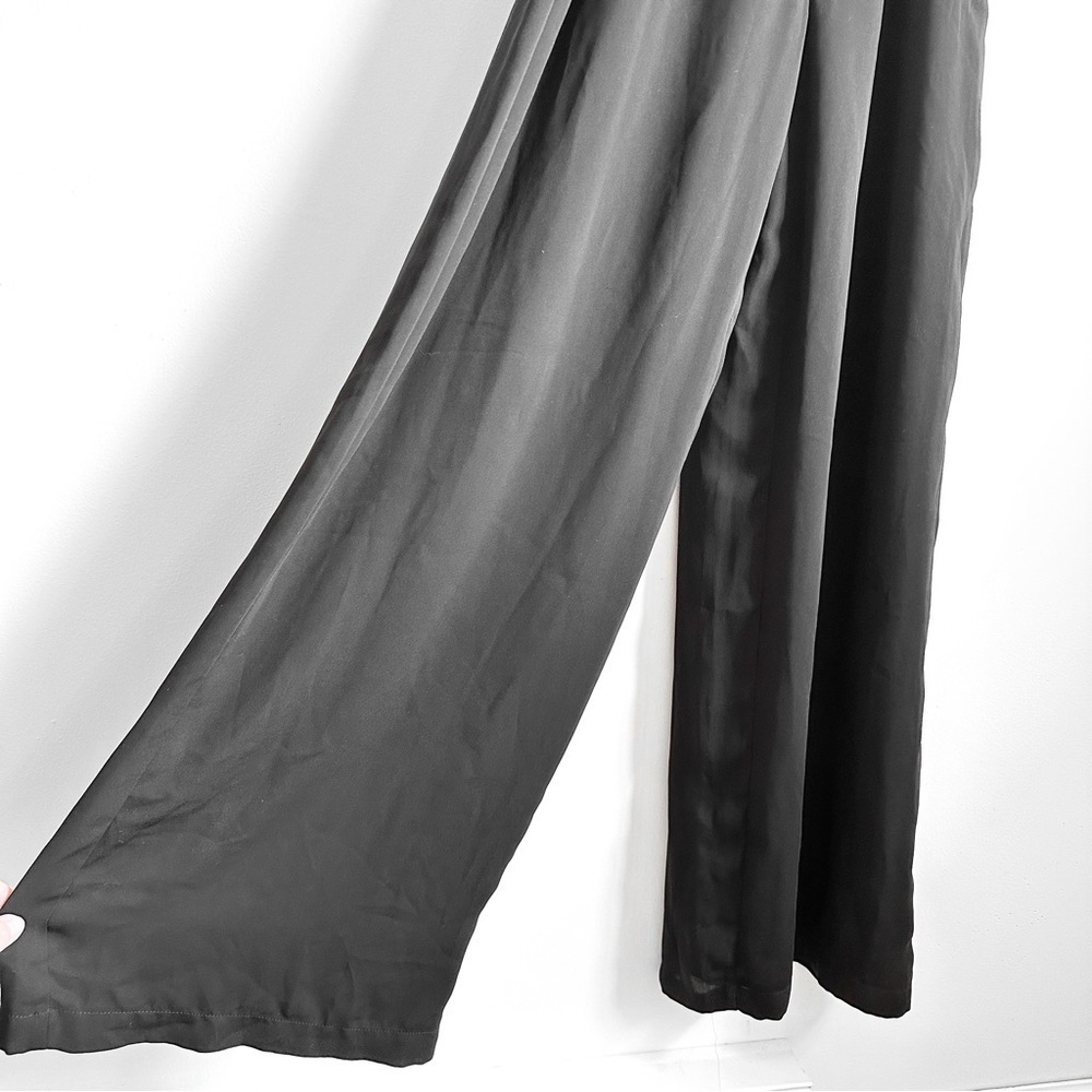 Aritzia Babaton Black Scala Wide leg Jumpsuit Flowy Black sz Medium - Picture 11 of 16